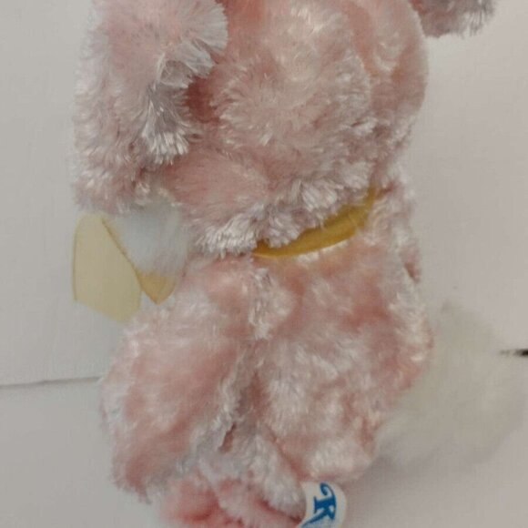 Vintage Spring Easter Pink Mauve Bunny w carrot Baterry operated plays song 2003 - Picture 4 of 8